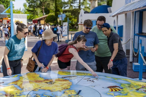 Photo montrant des personnes qui participent à des activités de Team Building au Parc Astérix